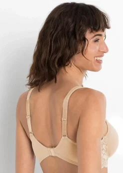 Damen bonprix Große Cups D-H|Bhs|T-Shirt-BH mit gepolsterten Trägern