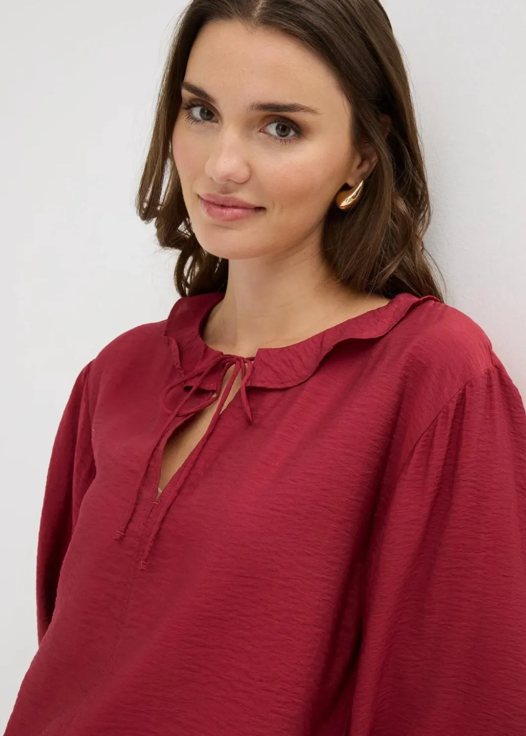 Sale Tunika aus feinem Viskose-Mix Damen Bekleidung·Jacken & Mäntel|Blusen & Tuniken
