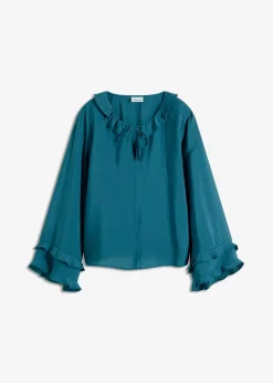 Damen bonprix Blusen & Tuniken|Bekleidung·Jacken & Mäntel|Tunika aus feinem Viskose-Mix