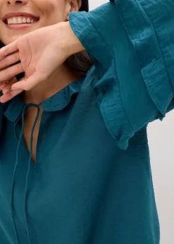 Damen bonprix Blusen & Tuniken|Bekleidung·Jacken & Mäntel|Tunika aus feinem Viskose-Mix