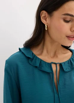 Damen bonprix Blusen & Tuniken|Bekleidung·Jacken & Mäntel|Tunika aus feinem Viskose-Mix