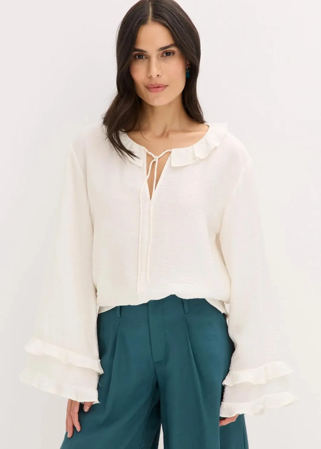 Clearance Tunika aus feinem Viskose-Mix Damen Blusen & Tuniken|Bekleidung·Jacken & Mäntel
