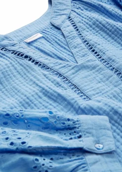 Outlet Tunika aus luftigem Musselin Damen Blusen & Tuniken|Bekleidung·Jacken & Mäntel