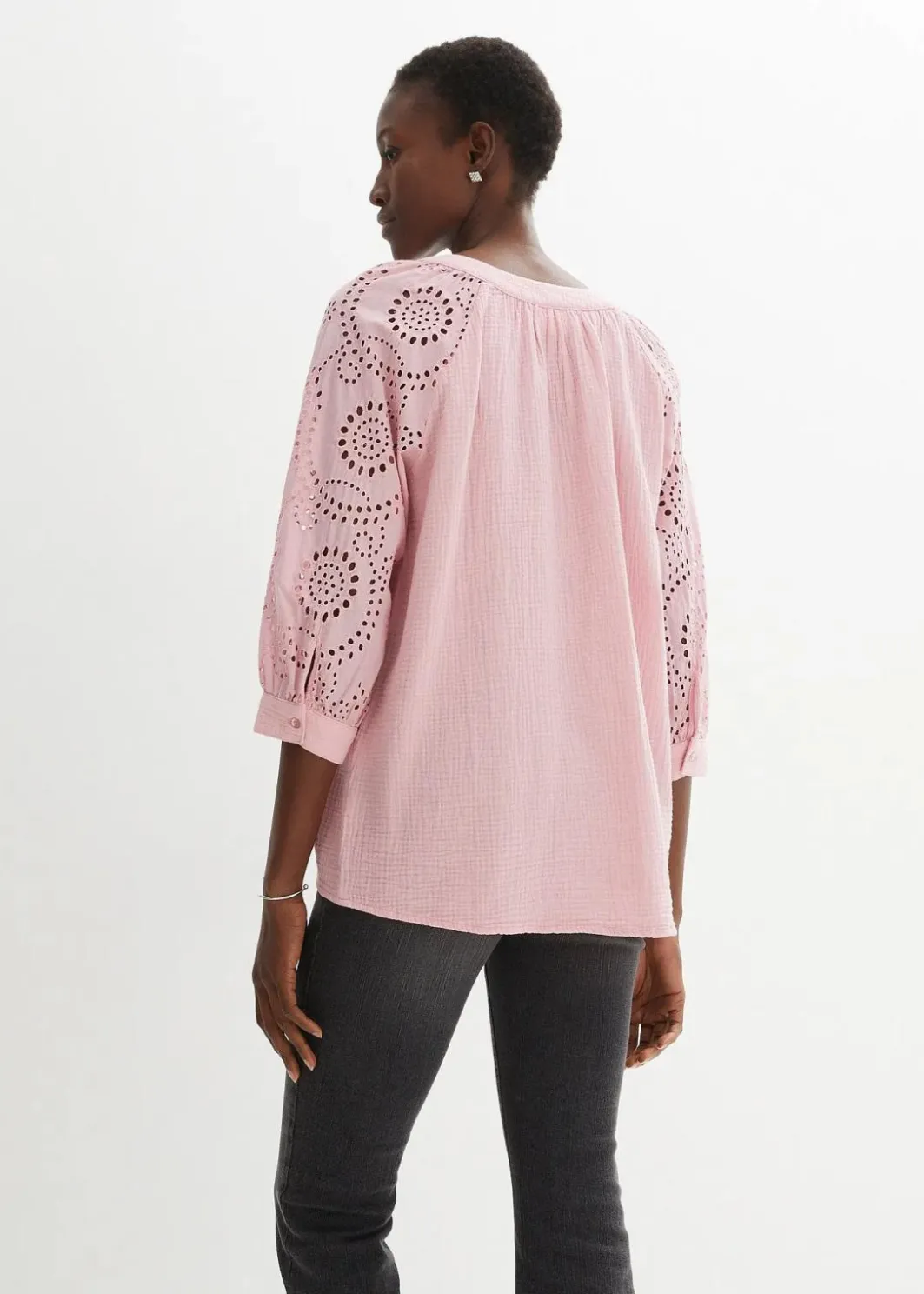 Damen bonprix Blusen & Tuniken|Bekleidung·Jacken & Mäntel|Tunika aus luftigem Musselin