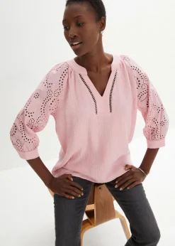 Damen bonprix Blusen & Tuniken|Bekleidung·Jacken & Mäntel|Tunika aus luftigem Musselin