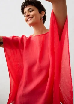 Hot Tunika aus Ramie Damen Bekleidung·Jacken & Mäntel|Blusen & Tuniken