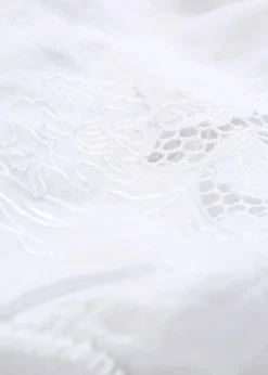 Damen bonprix Nachhaltigere Materialien|Blusen & Tuniken|Tunika aus reinem Leinen, mit Lochstickerei