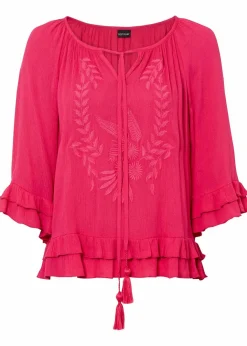Online Tunika aus softer Viskose Damen Nachhaltigere Materialien|Blusen & Tuniken