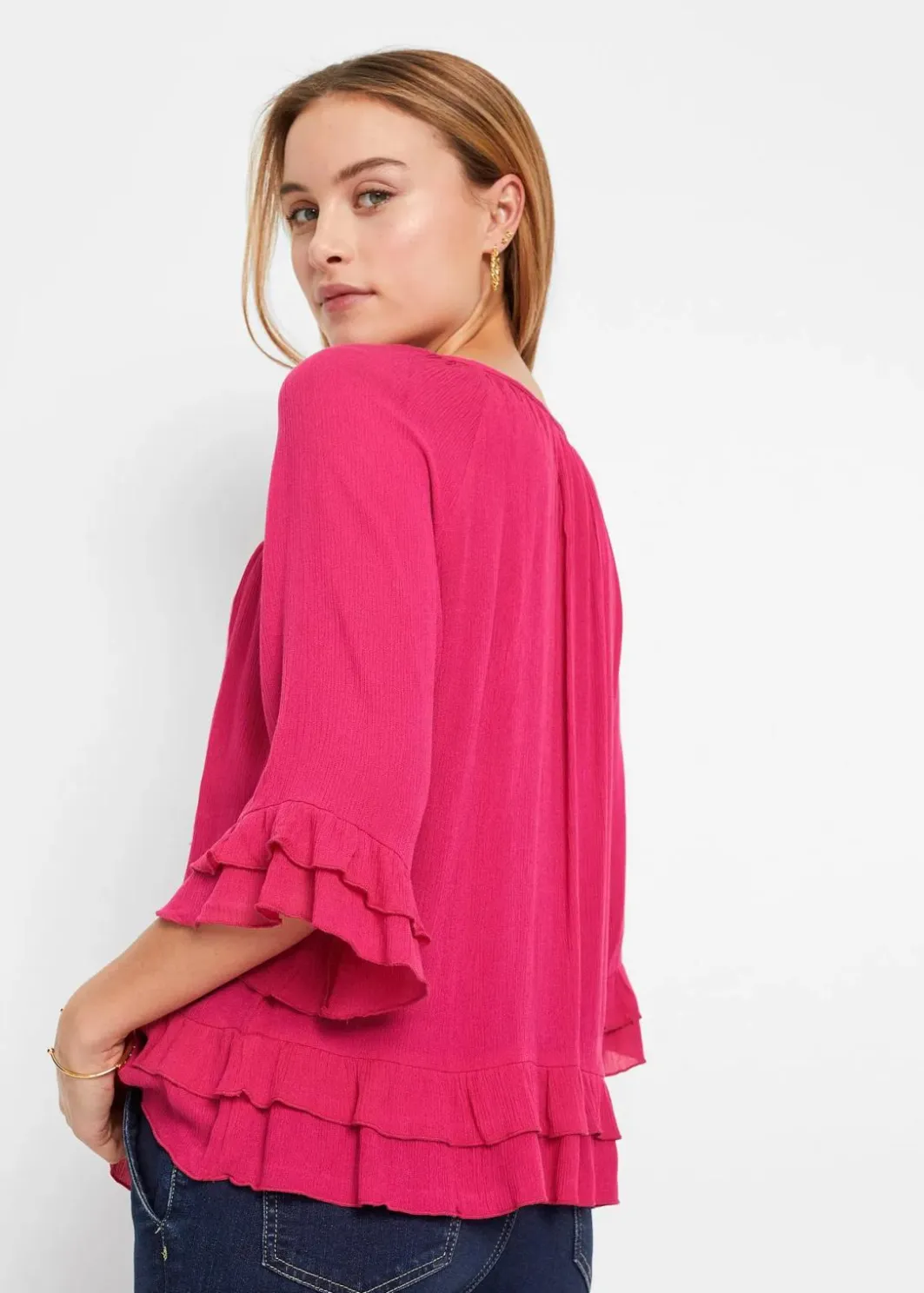 Online Tunika aus softer Viskose Damen Nachhaltigere Materialien|Blusen & Tuniken