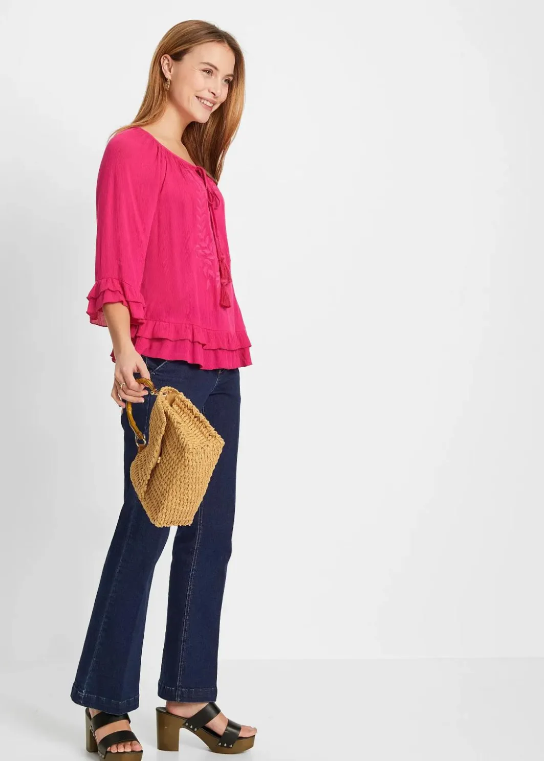 Online Tunika aus softer Viskose Damen Nachhaltigere Materialien|Blusen & Tuniken
