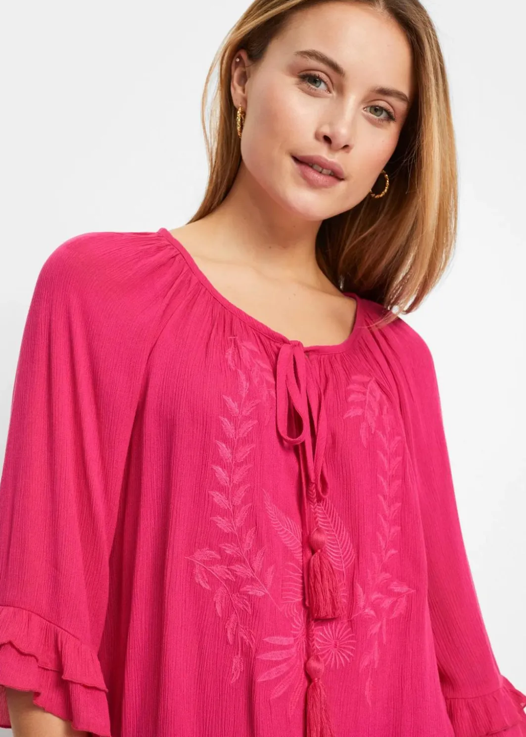 Online Tunika aus softer Viskose Damen Nachhaltigere Materialien|Blusen & Tuniken