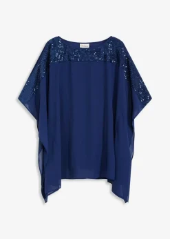 Hot Tunika mit Pailletten Damen Blusen & Tuniken|Festliche Mode