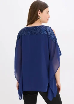 Hot Tunika mit Pailletten Damen Blusen & Tuniken|Festliche Mode