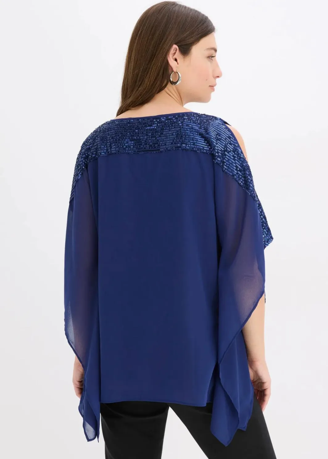 Hot Tunika mit Pailletten Damen Blusen & Tuniken|Festliche Mode