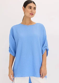 Damen bonprix Bekleidung·Jacken & Mäntel|Blusen & Tuniken|Tunika mit Struktur und Spitzenband