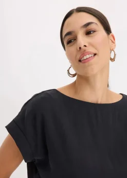 Online Tunika mit U-Boot Ausschnitt Damen Blusen & Tuniken|Bekleidung·Jacken & Mäntel