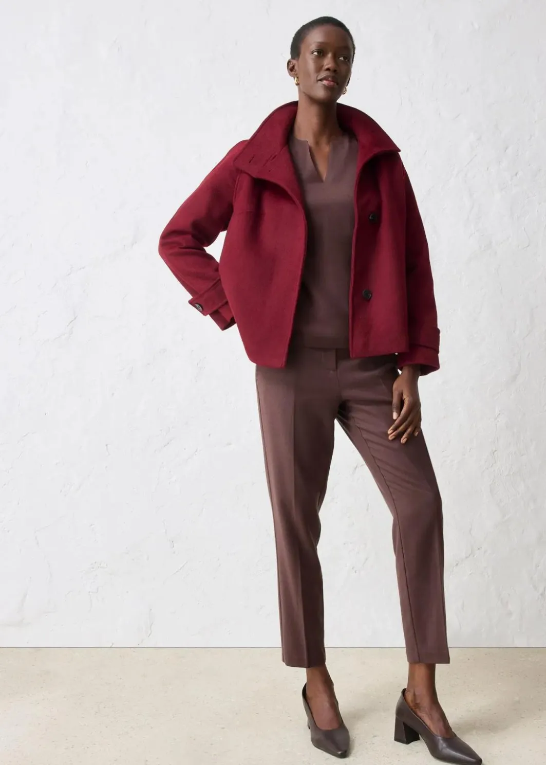 Damen bonprix Blusen & Tuniken|Bekleidung·Jacken & Mäntel|Tunika mit Wolle