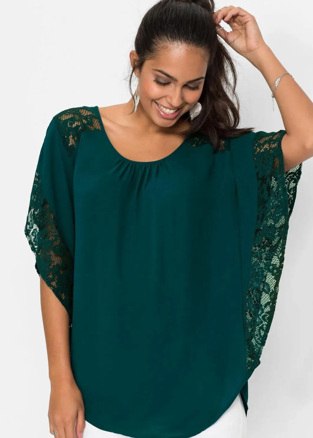 Damen bonprix Bekleidung·Jacken & Mäntel|Nachhaltigere Materialien|Tunikabluse