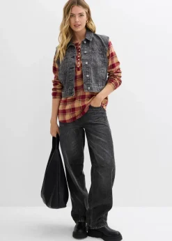Hot Tunikabluse aus Flanell Damen Bekleidung·Jacken & Mäntel|Blusen & Tuniken