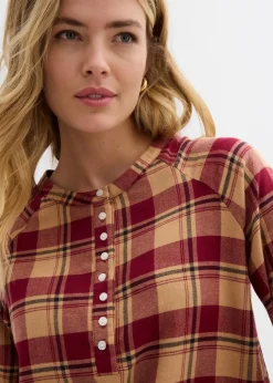 Hot Tunikabluse aus Flanell Damen Bekleidung·Jacken & Mäntel|Blusen & Tuniken