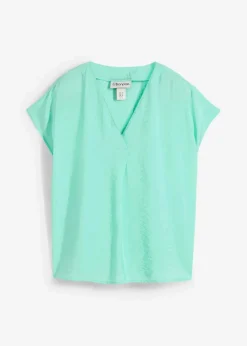 Damen bonprix Blusen & Tuniken|Bekleidung·Jacken & Mäntel|Tunikabluse aus fließendem Viskose-Mix