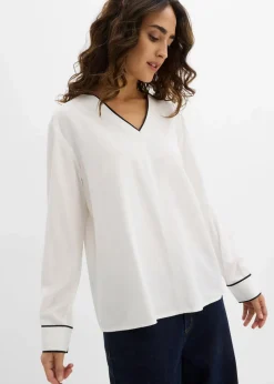 Damen bonprix Blusen & Tuniken|Bekleidung·Jacken & Mäntel|Tunikabluse aus fließender Viskose
