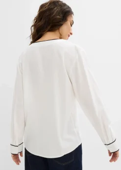 Damen bonprix Blusen & Tuniken|Bekleidung·Jacken & Mäntel|Tunikabluse aus fließender Viskose