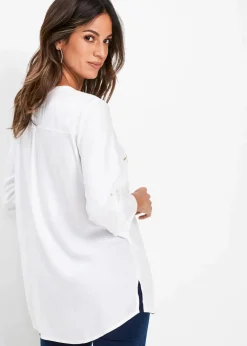 Damen bonprix Bekleidung·Jacken & Mäntel|Nachhaltigere Materialien|Tunikabluse aus fließender Viskose