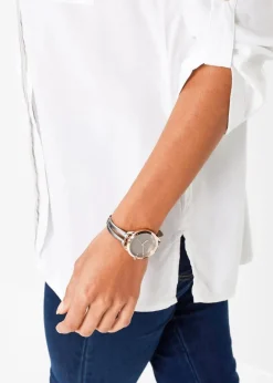 Damen bonprix Bekleidung·Jacken & Mäntel|Nachhaltigere Materialien|Tunikabluse aus fließender Viskose