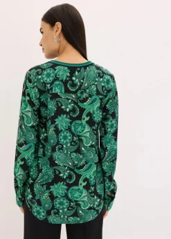 Damen bonprix Blusen & Tuniken|Nachhaltigere Materialien|Tunikabluse aus fließender Viskose