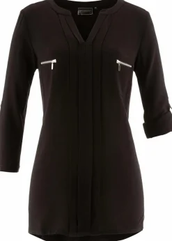 Damen bonprix Blusen & Tuniken|Nachhaltigere Materialien|Tunikabluse aus fließender Viskose