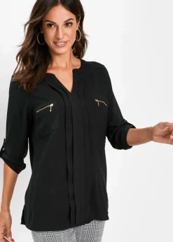 Damen bonprix Blusen & Tuniken|Nachhaltigere Materialien|Tunikabluse aus fließender Viskose