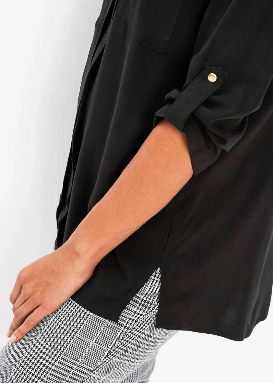 Damen bonprix Blusen & Tuniken|Nachhaltigere Materialien|Tunikabluse aus fließender Viskose