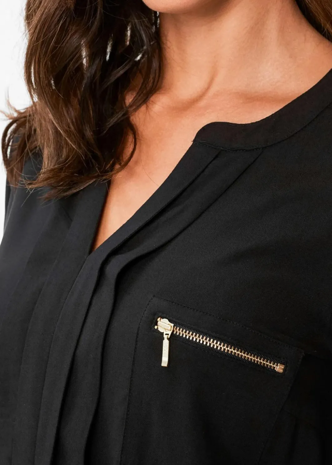 Damen bonprix Blusen & Tuniken|Nachhaltigere Materialien|Tunikabluse aus fließender Viskose