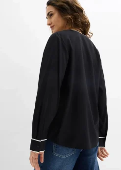 Clearance Tunikabluse aus fließender Viskose Damen Bekleidung·Jacken & Mäntel|Blusen & Tuniken