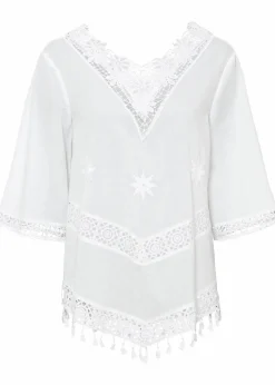 Sale Tunikabluse aus reiner Baumwolle Damen Bekleidung·Jacken & Mäntel|Blusen & Tuniken