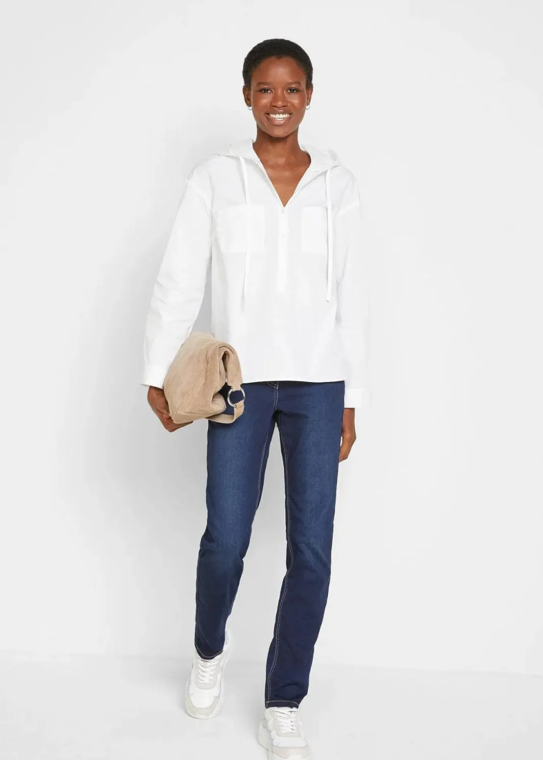 Clearance Tunikabluse aus reiner Bio-Baumwolle Damen Bekleidung·Jacken & Mäntel|Blusen & Tuniken