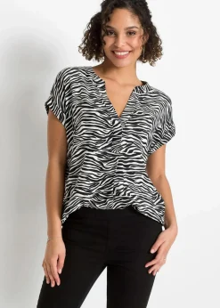 Damen bonprix Blusen & Tuniken|Nachhaltigere Materialien|Tunikabluse aus reiner Viskose