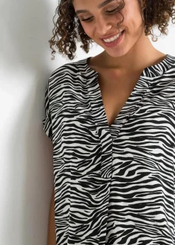 Damen bonprix Blusen & Tuniken|Nachhaltigere Materialien|Tunikabluse aus reiner Viskose