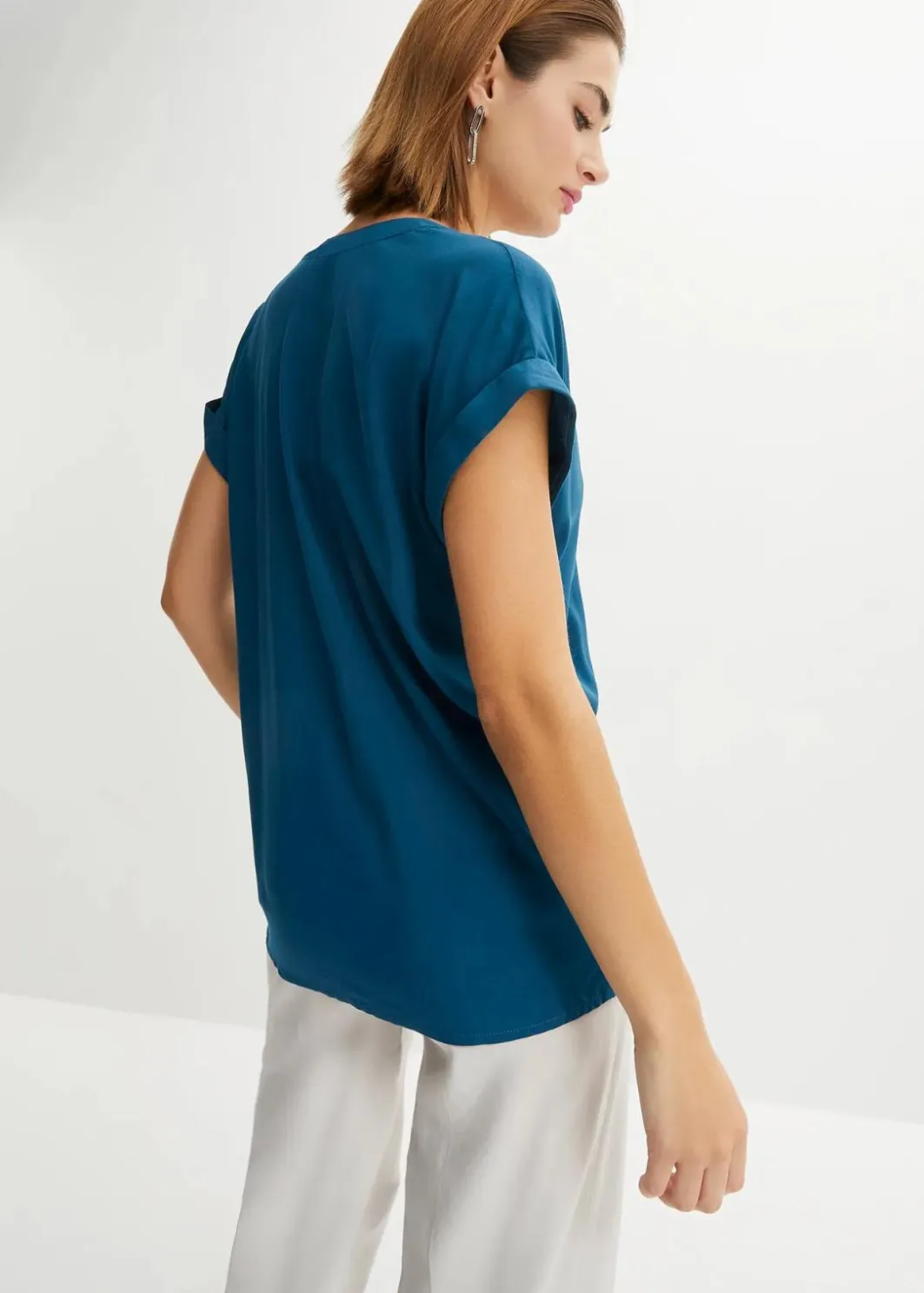 New Tunikabluse aus reiner Viskose Damen Blusen & Tuniken|Nachhaltigere Materialien