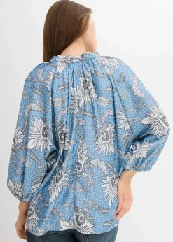 Clearance Tunikabluse aus softem Viskose-Mix Damen Bekleidung·Jacken & Mäntel|Blusen & Tuniken