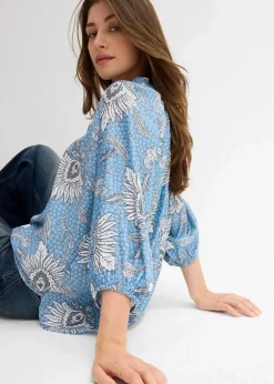 Clearance Tunikabluse aus softem Viskose-Mix Damen Bekleidung·Jacken & Mäntel|Blusen & Tuniken