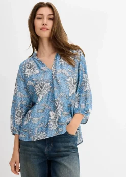 Clearance Tunikabluse aus softem Viskose-Mix Damen Bekleidung·Jacken & Mäntel|Blusen & Tuniken
