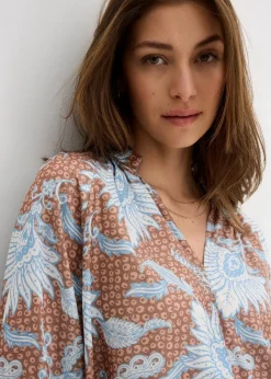 Damen bonprix Blusen & Tuniken|Bekleidung·Jacken & Mäntel|Tunikabluse aus softem Viskose-Mix