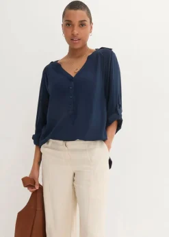 Damen bonprix Blusen & Tuniken|Nachhaltigere Materialien|Tunikabluse aus softer Viskose