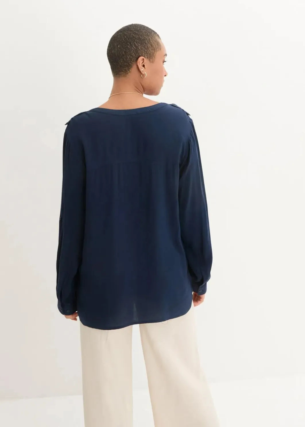 Damen bonprix Blusen & Tuniken|Nachhaltigere Materialien|Tunikabluse aus softer Viskose