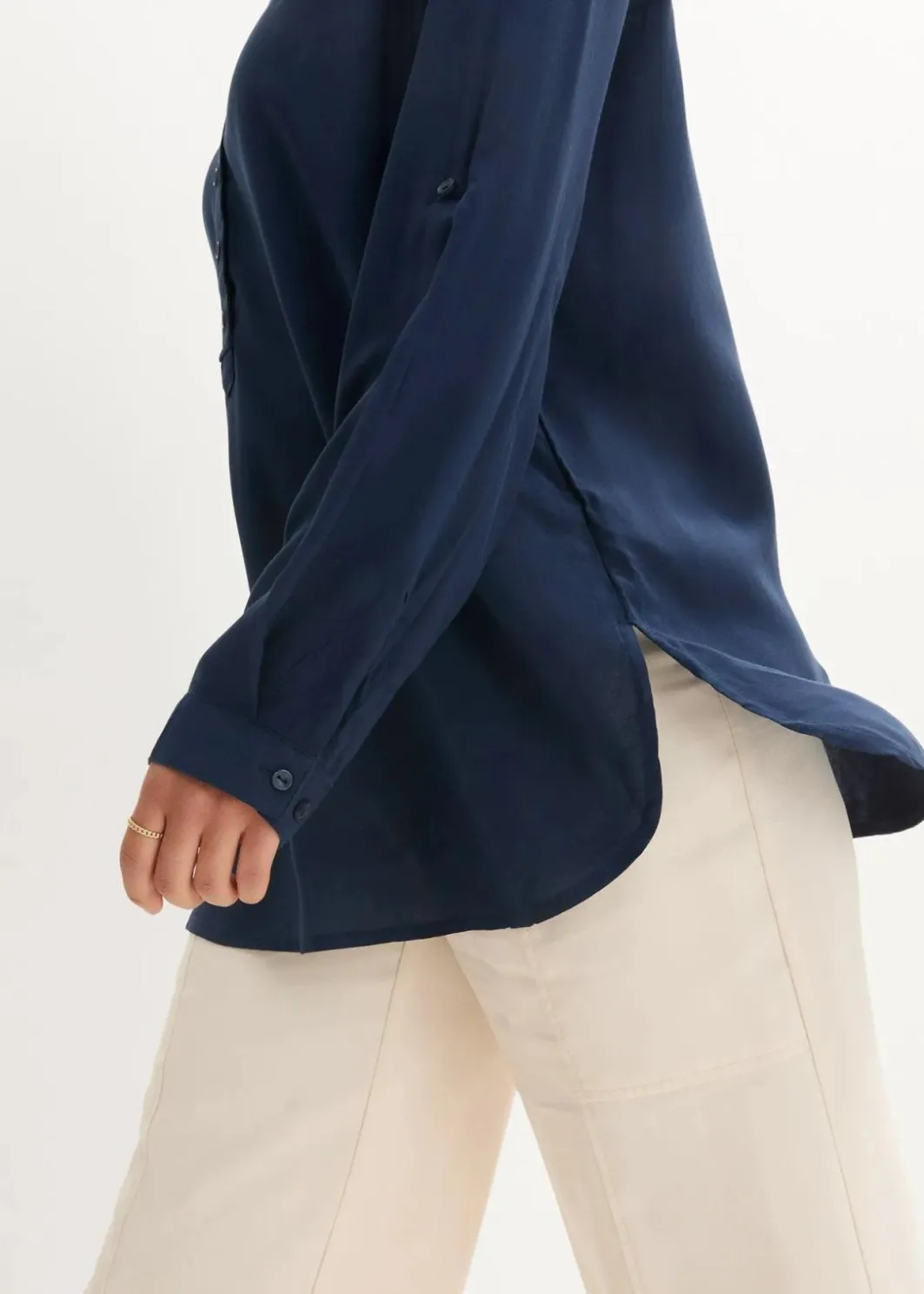 Damen bonprix Blusen & Tuniken|Nachhaltigere Materialien|Tunikabluse aus softer Viskose