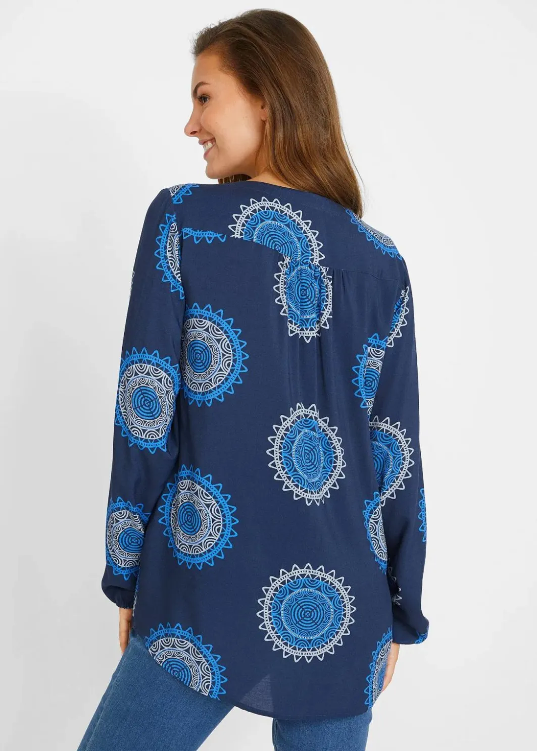 Damen bonprix Blusen & Tuniken|Bekleidung·Jacken & Mäntel|Tunikabluse aus softer Viskose