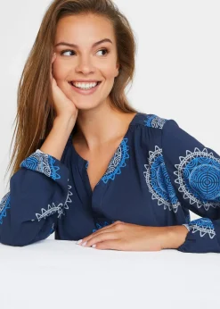 Damen bonprix Blusen & Tuniken|Bekleidung·Jacken & Mäntel|Tunikabluse aus softer Viskose