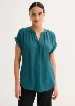 Damen bonprix Blusen & Tuniken|Bekleidung·Jacken & Mäntel|Tunikabluse Georgette